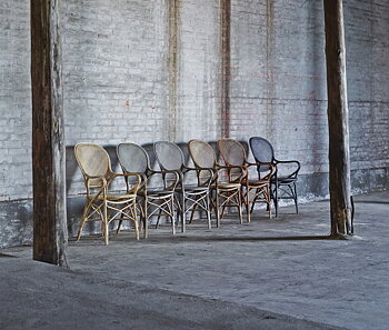 Rossini karmstol taupe Sika-design