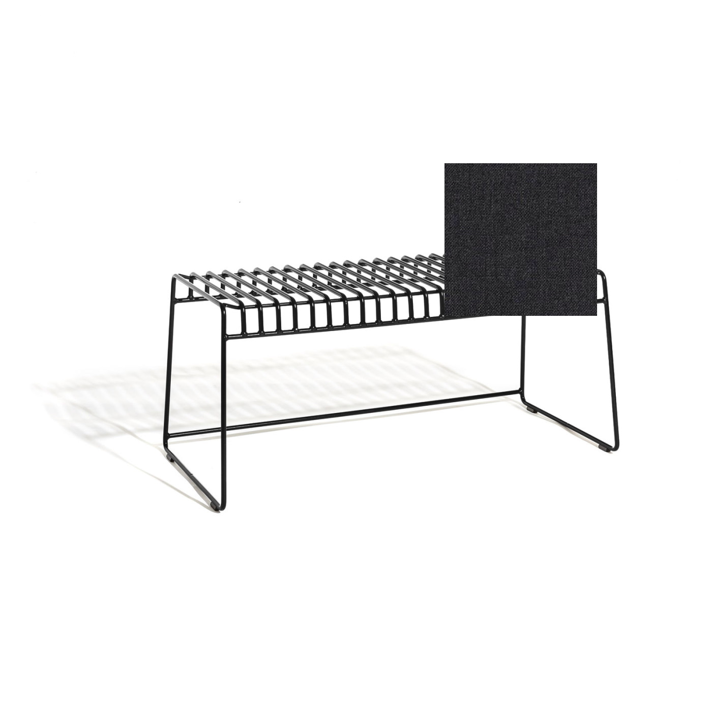 Bänk Resö svart metall, Skargaarden - 5