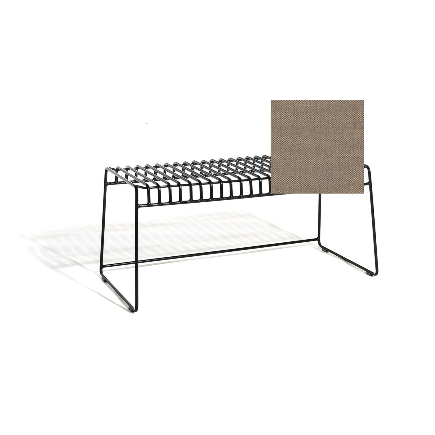 Bänk Resö svart metall, Skargaarden - 6