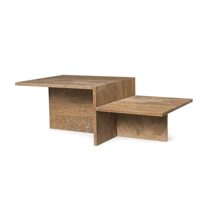 Distinct Coffee Table Brun Travertin Ferm Living