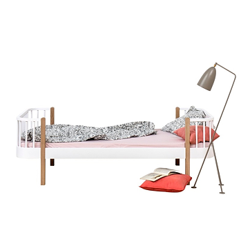 Säng Wood Collection ek/vit Oliver Furniture 