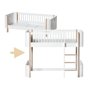 Ombyggnadsset Mini+ Juniorsäng till Loftsäng Mini+