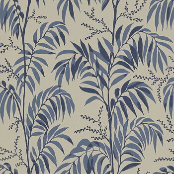 Tapet Casablanca afternoon Indigo Långelid / von Brömssen