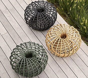 Nest OUTDOOR  liten fotpall / bord rotting Cane-line