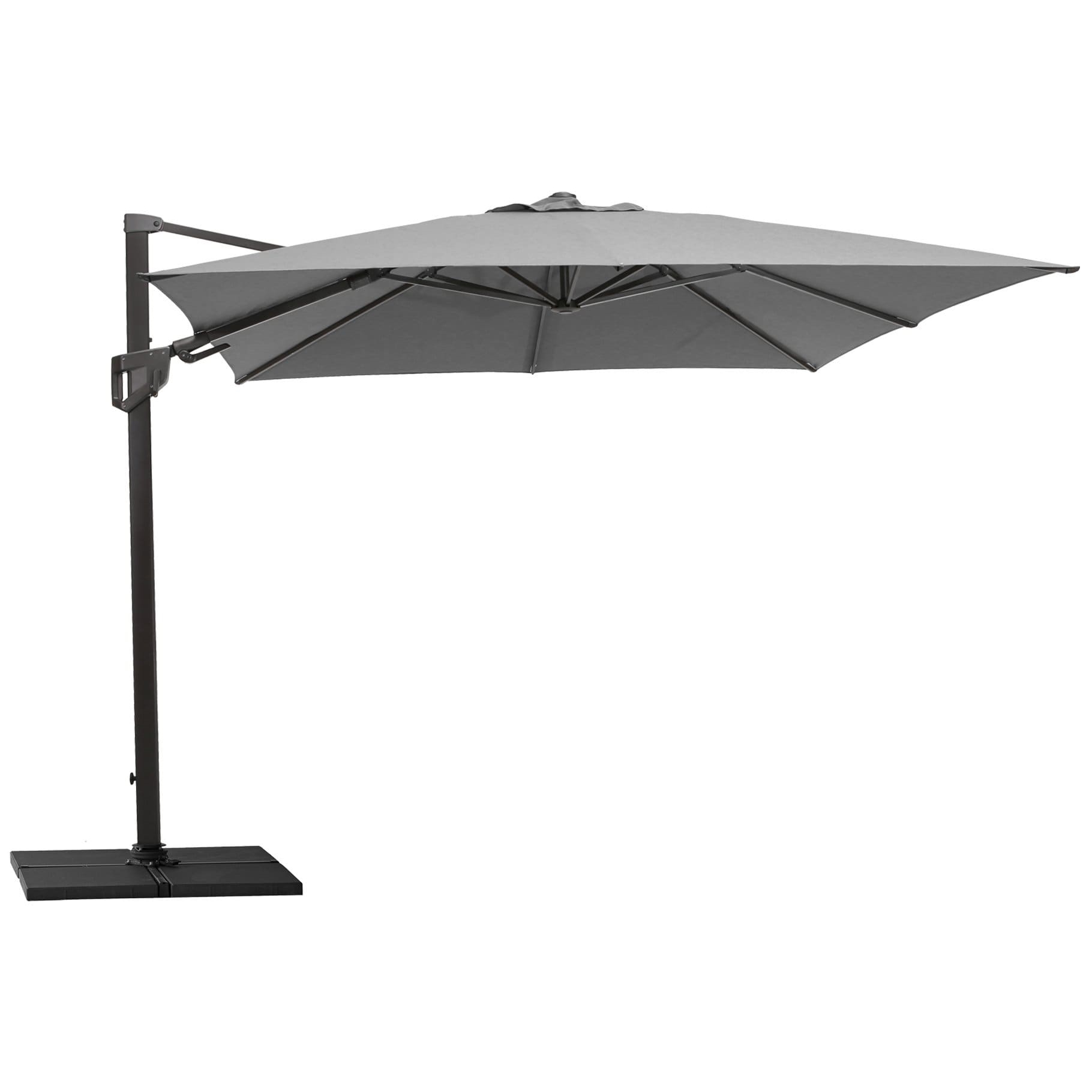 Stort vinkelbart parasoll Hyde Lux Tilt Cane-line - 4