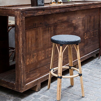 Simone barstol 78 cm rotting svart, Sika-design