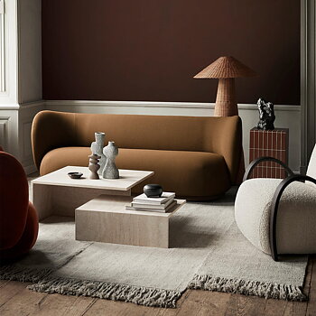 Distinct Grande Duo Soffbord Travertin Ferm Living