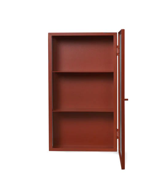 Haze Väggskåp Reeded Glas Röd Ferm Living - 3