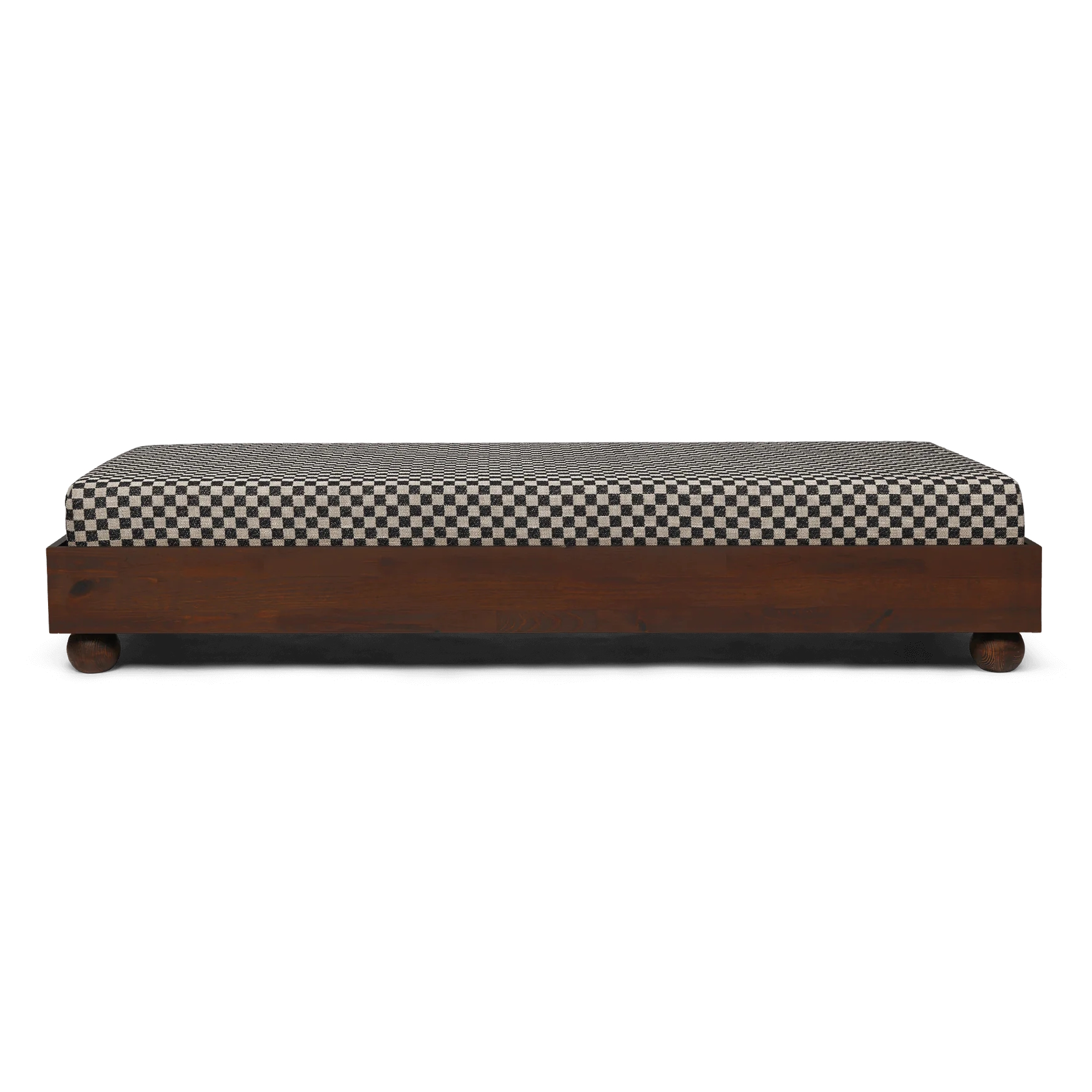 Rum Daybed Check - Dark Stained/Sand/Black