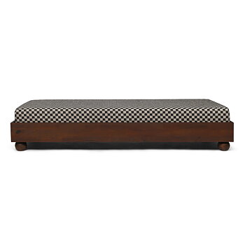 Rum Daybed Check - Dark Stained/Sand/Black