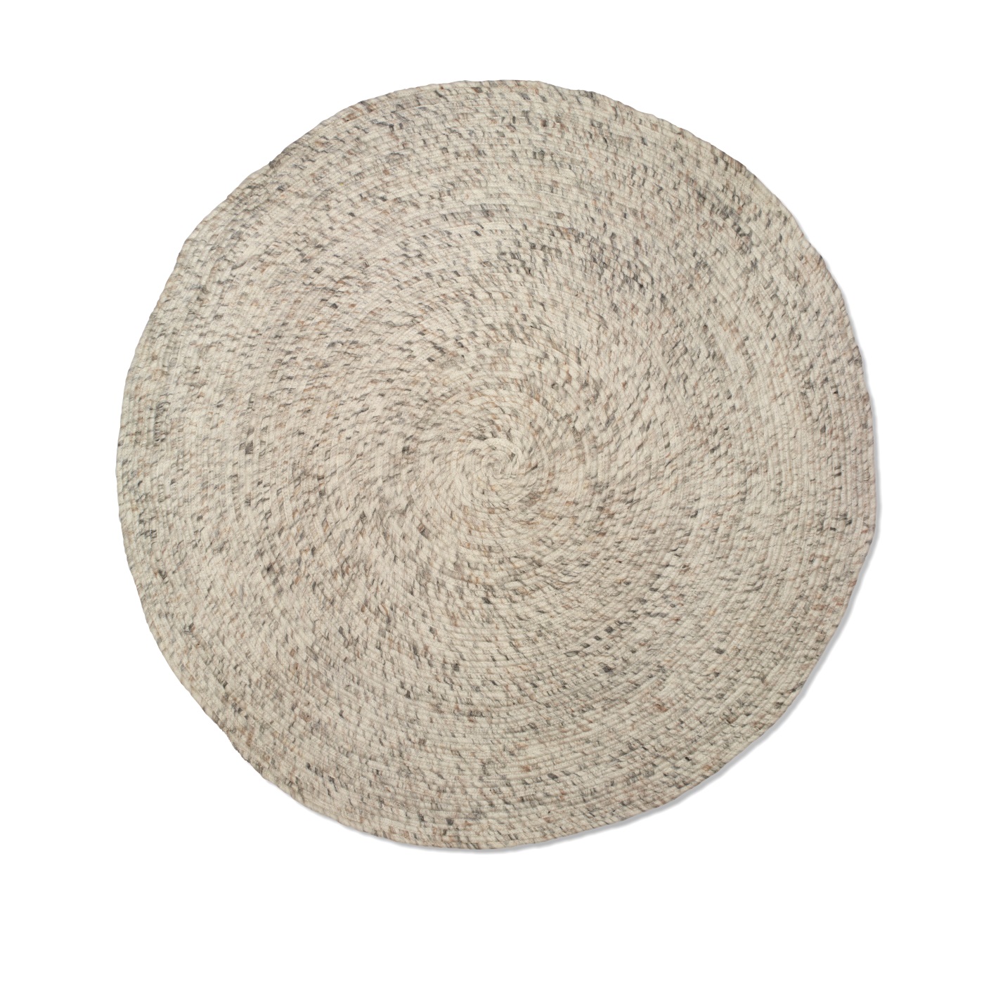 Rund ullmatta Merino beige 200 cm, Classic Collection