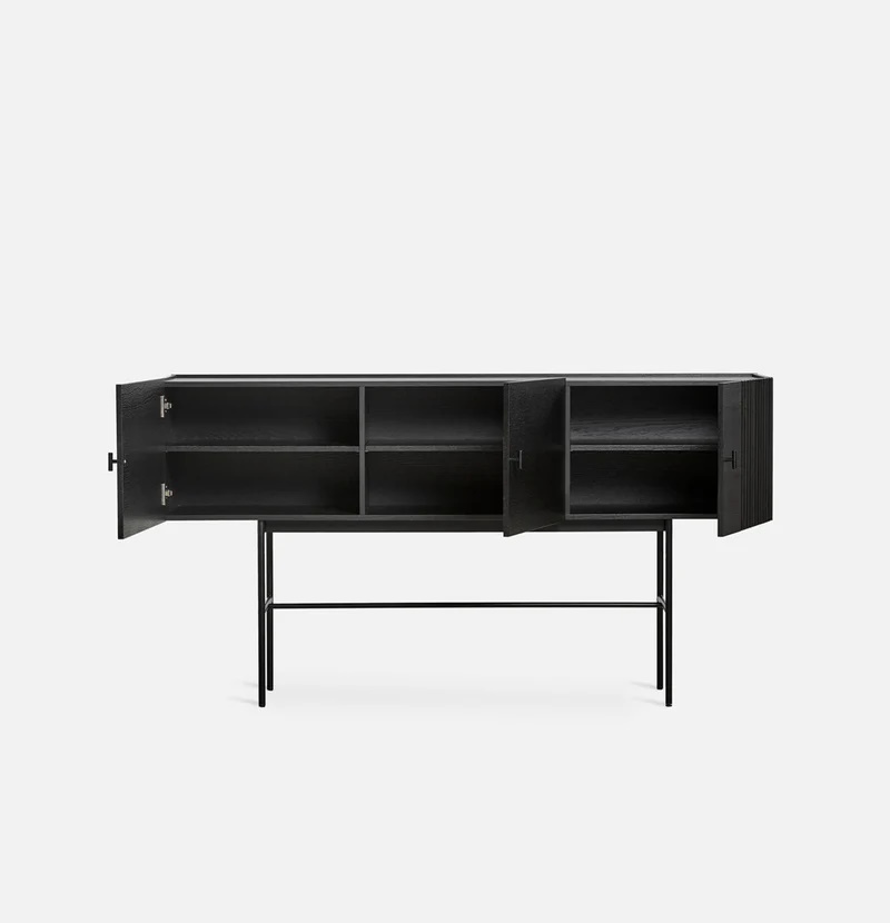 Array Hög Sideboard 180 cm svart Woud - 5