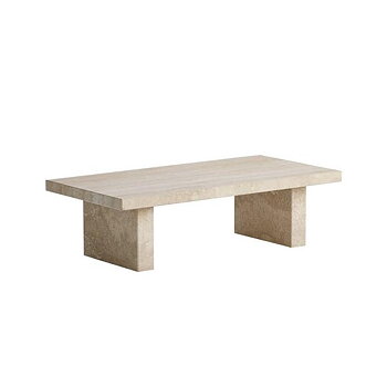 Lågt soffbord 70 cm Travertine Tine K Home