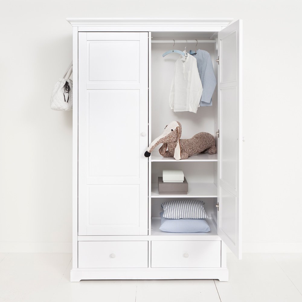 Barngarderob två dörrar H195 cm, Oliver Furniture - 6