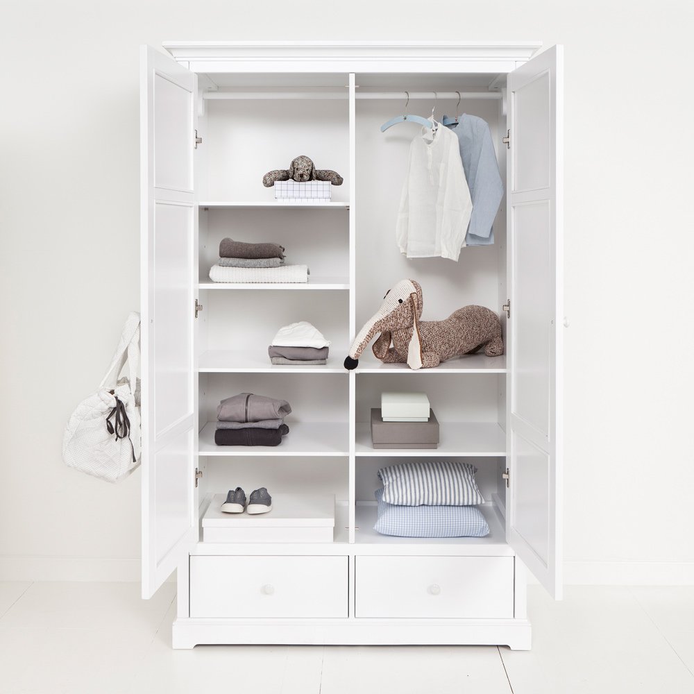 Barngarderob två dörrar H195 cm, Oliver Furniture - 3