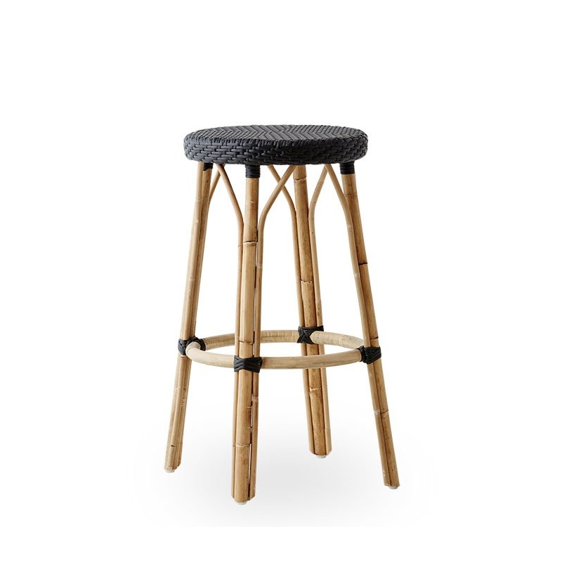 Simone barstol 68 cm rotting svart, Sika-design