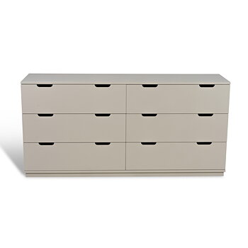 AOKO 160 Dubbel byrå 6 lådor beige Mavis