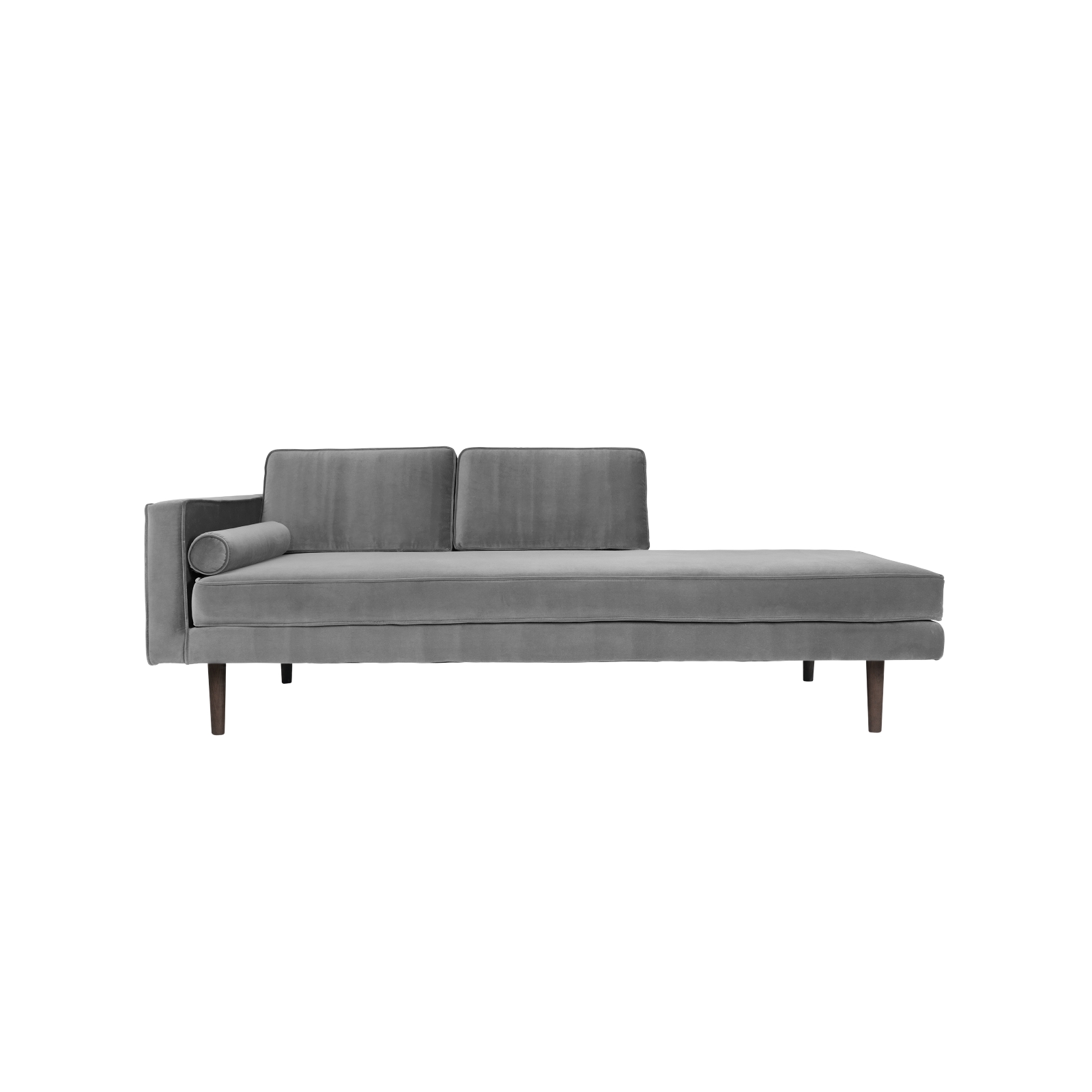 Chaise lounge grön sammet WIND, Broste Copenhagen