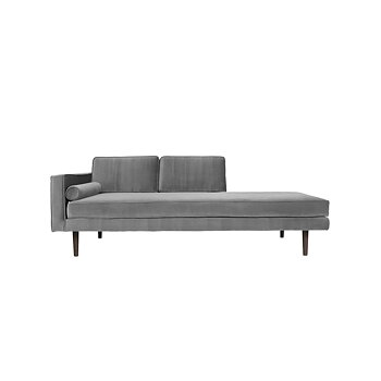 Chaise lounge grön sammet WIND, Broste Copenhagen