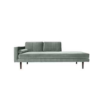 Chaise lounge Chinois Green sammet WIND Broste Copenhagen
