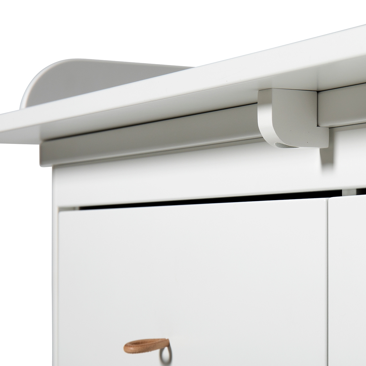 Skötbord Wood stor skötbädd vit Oliver Furniture  - 4