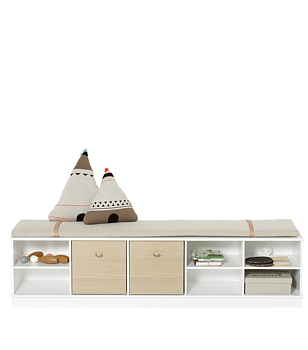 Wood horisontal hylla 5 x 1 sockel Oliver Furniture 