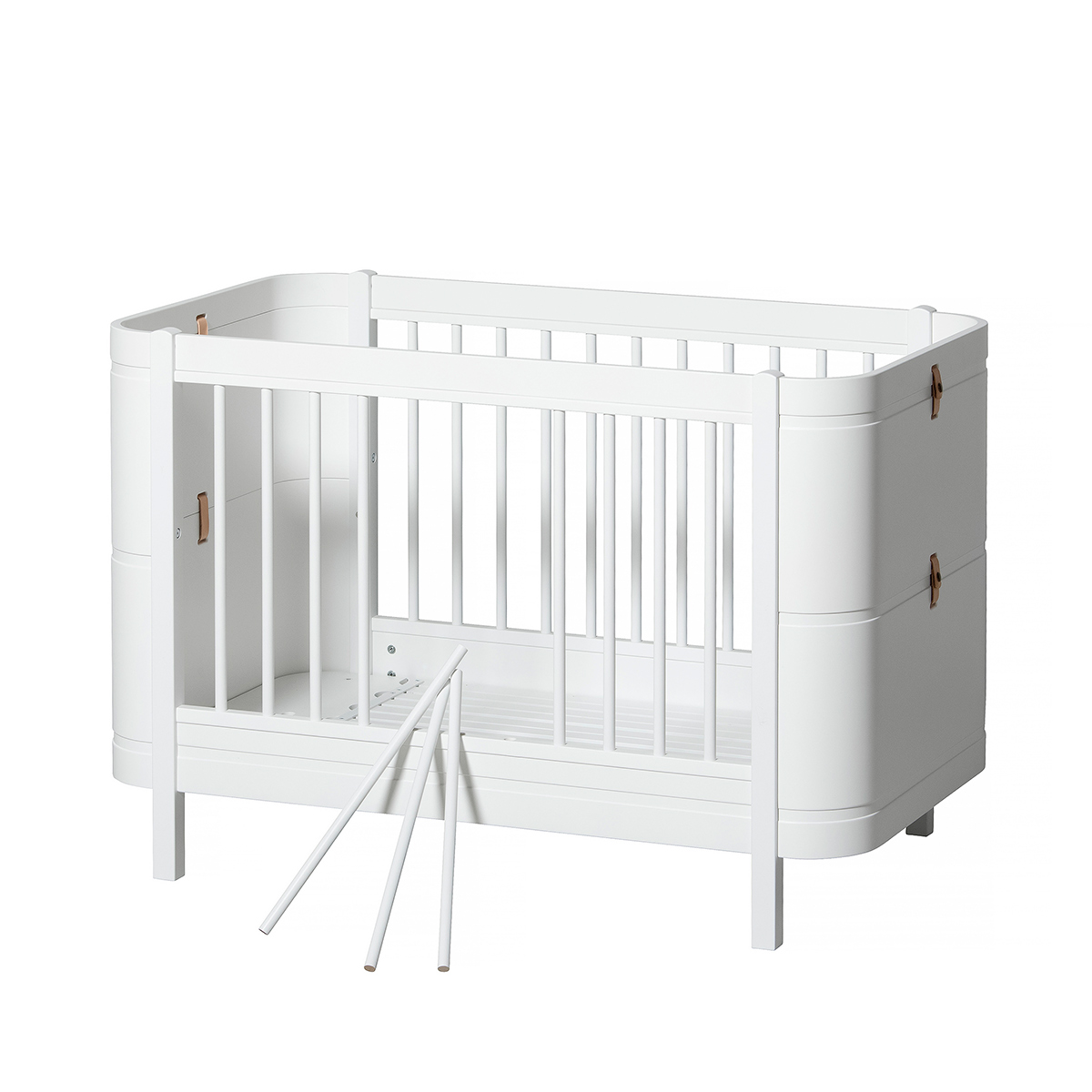 Spjälsäng Wood Mini+ ink Juniorkit vit Oliver Furniture - 3