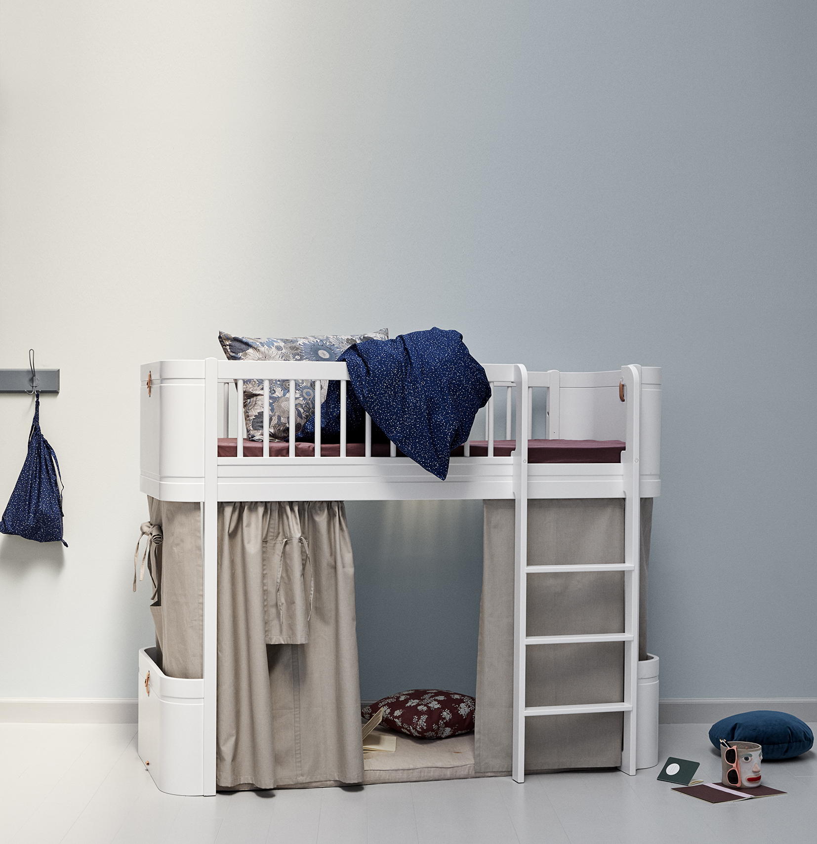 Spjälsäng Wood Mini+ ink Juniorkit vit Oliver Furniture - 17