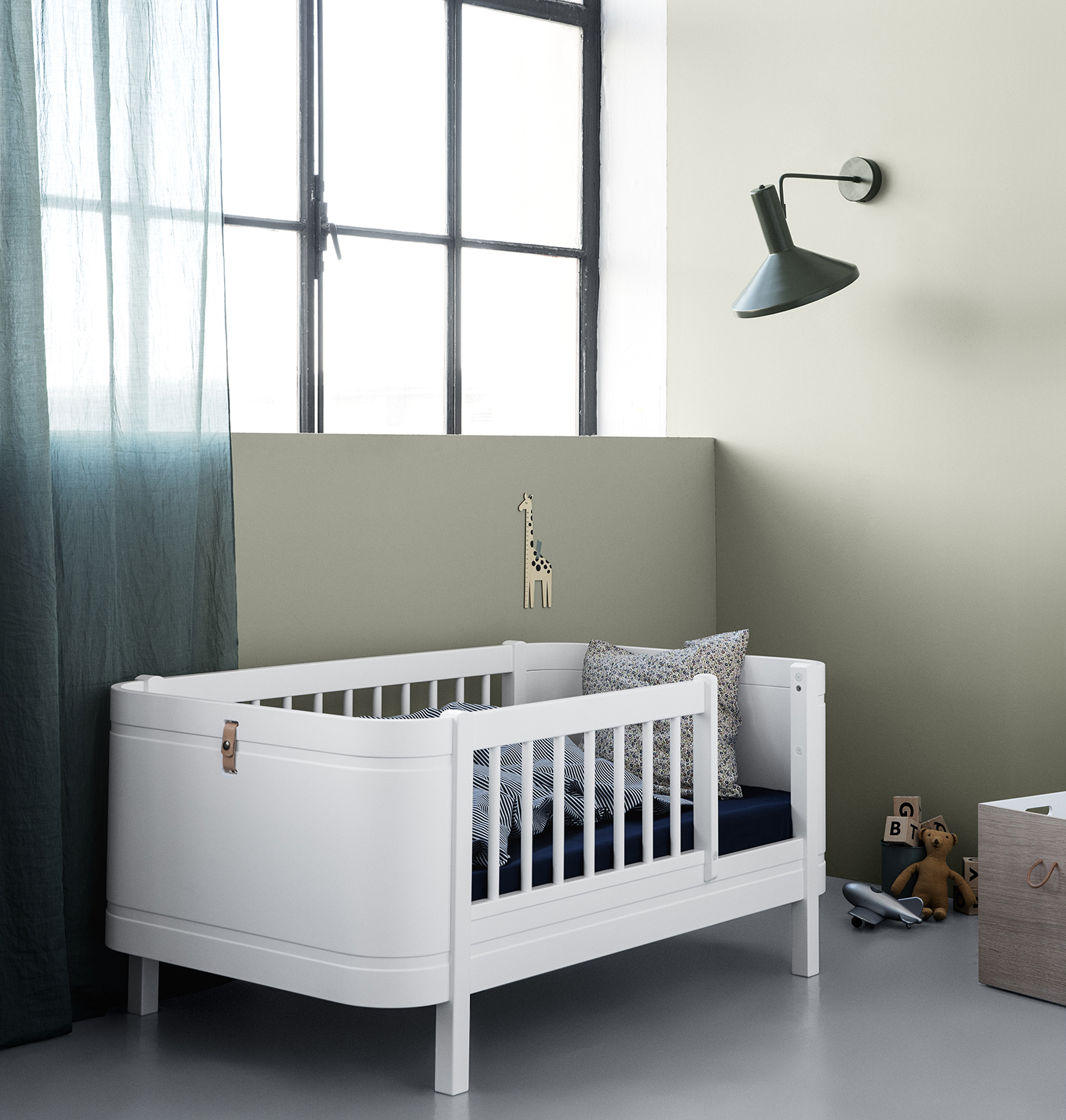 Spjälsäng Wood Mini+ ink Juniorkit vit Oliver Furniture - 13