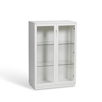 AOKO Vitrinskåp 120 cm vit Mavis