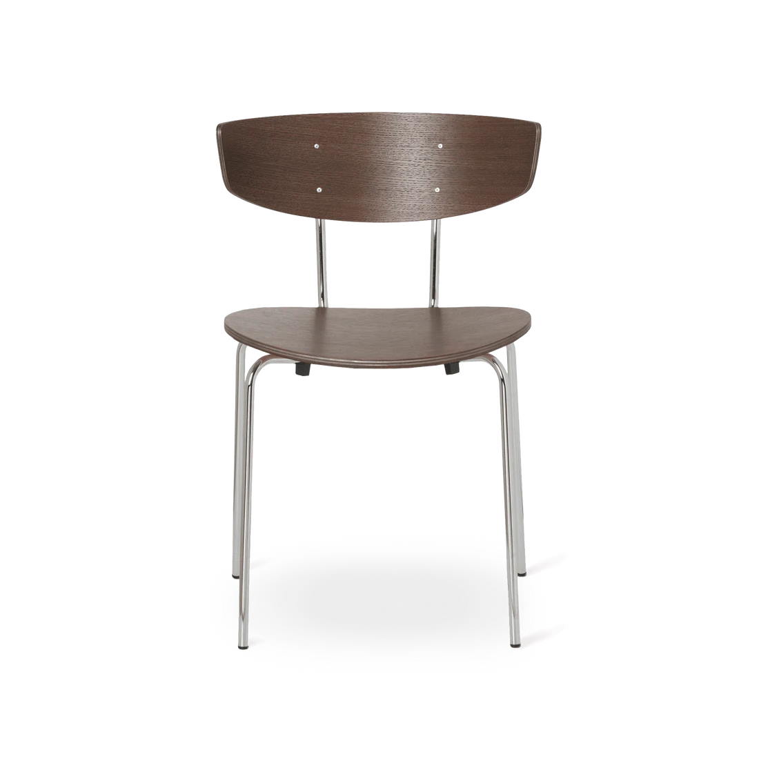 Herman Dining Chair Chrome rökt ek Ferm Living