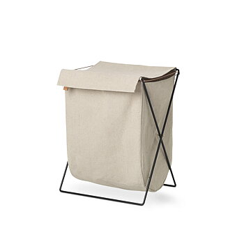 Herman Tvättkorg Sand svart Ferm Living