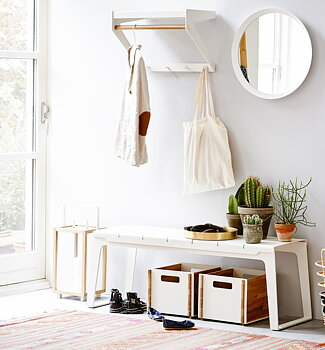 Hatthylla Copenhagen city rack vit Cane-line