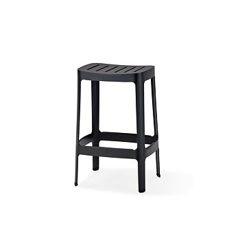 Cut barstol 66 cm svart, Cane-line