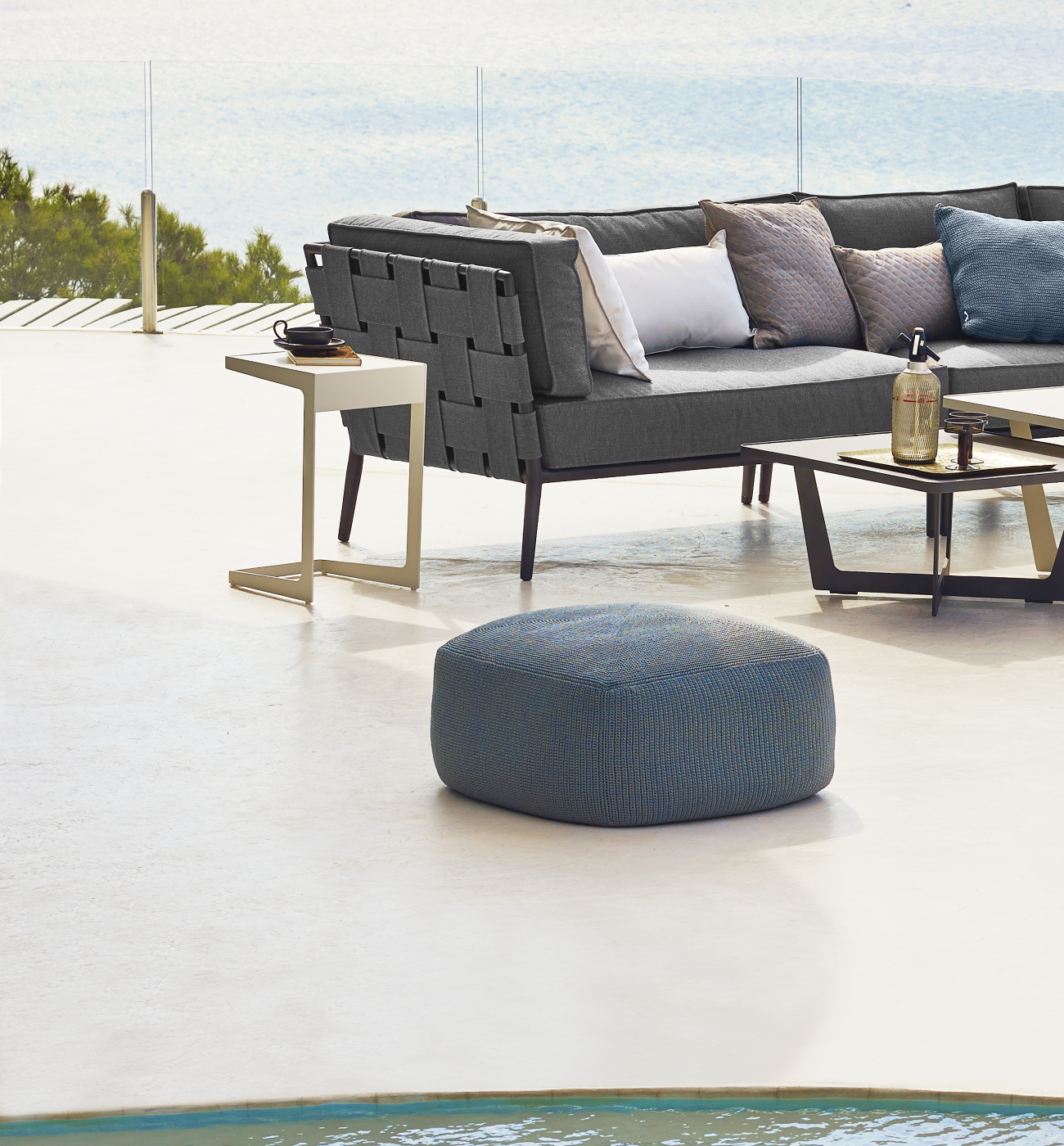 Divine fotpall OUTDOOR grå Cane-line - 5