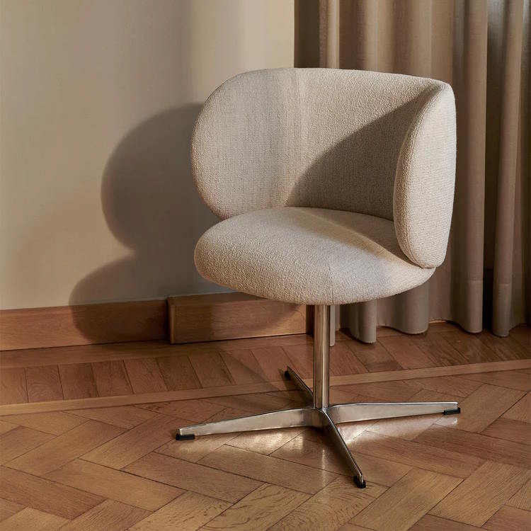 Snurrstol Rico Dining Swivel off white Ferm Living - 3