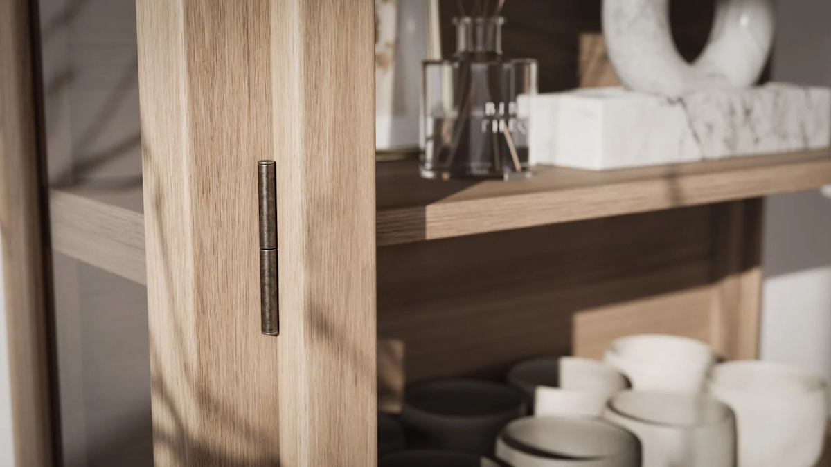 Vitrinskåp Vägghängt N4 Light Oak  Lindebjerg Design - 5