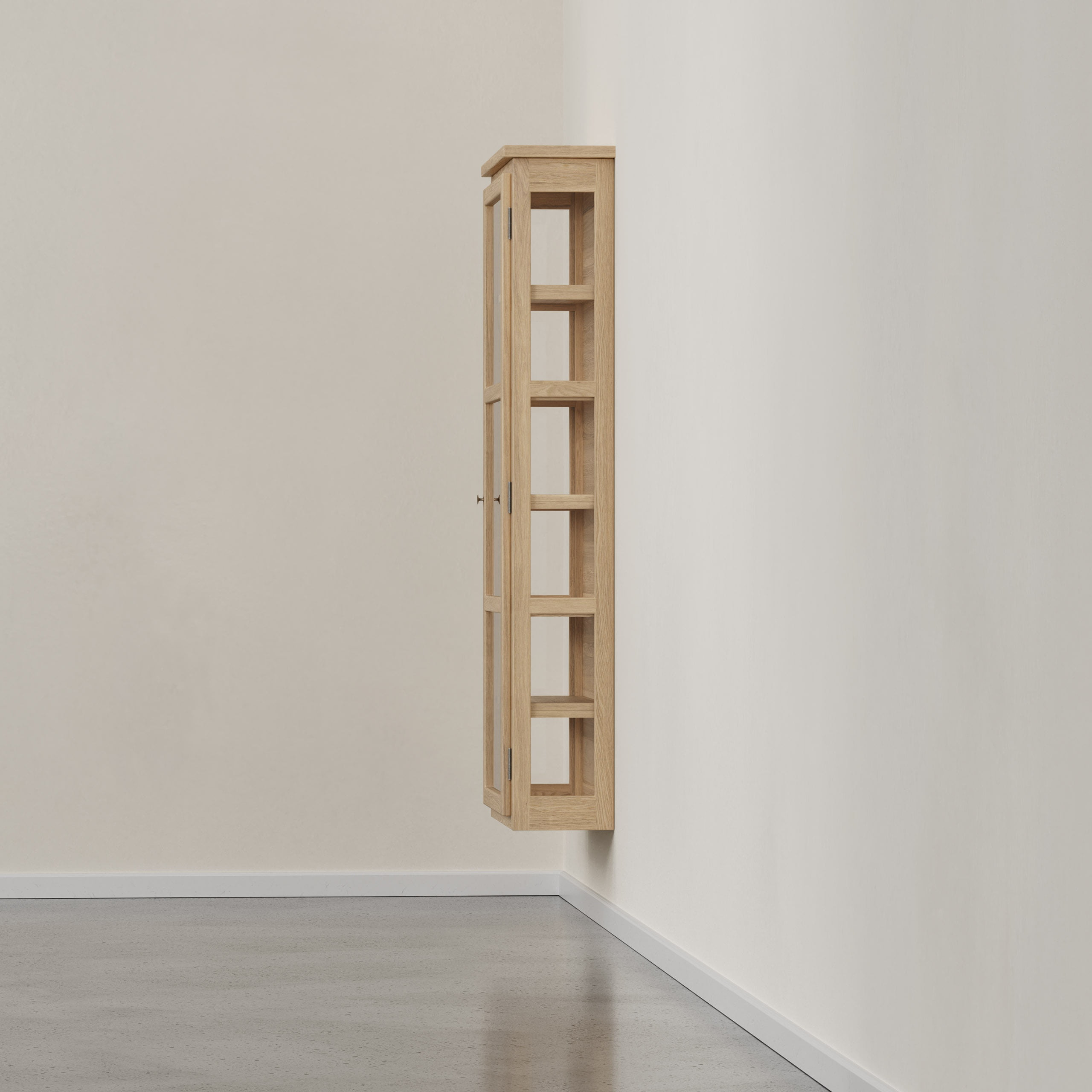 Vitrinskåp Vägghängt N4 Light Oak  Lindebjerg Design - 3