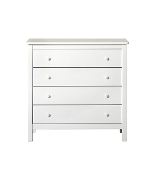 Byrå Seaside fyra lådor vit Oliver Furniture 
