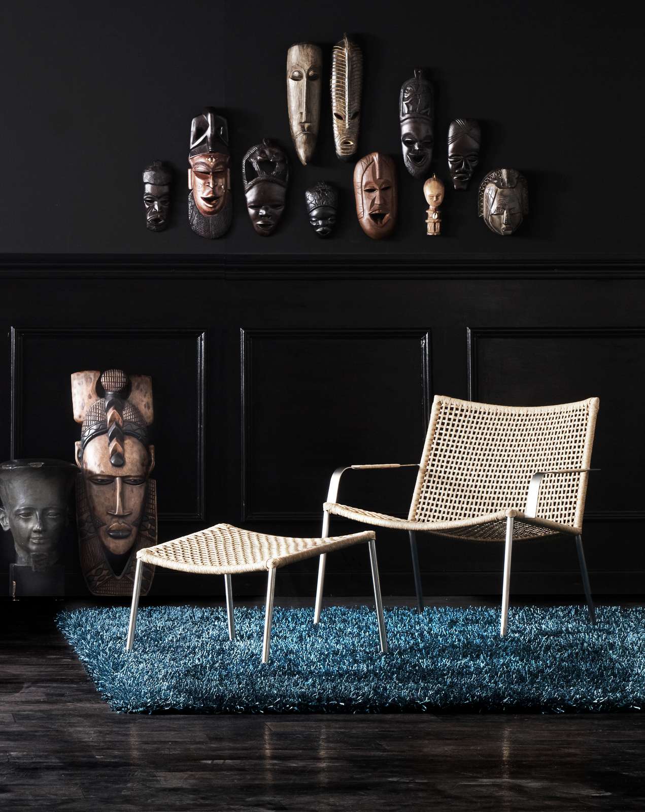 Straw fotpall ROUND WEAVE natur, Cane-line - 4