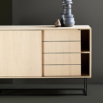 Virka Sideboard 120 cm hög ek Woud