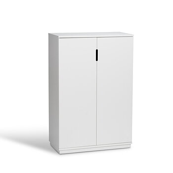 AOKO Skåp 120 cm 2 dörrar vit Mavis