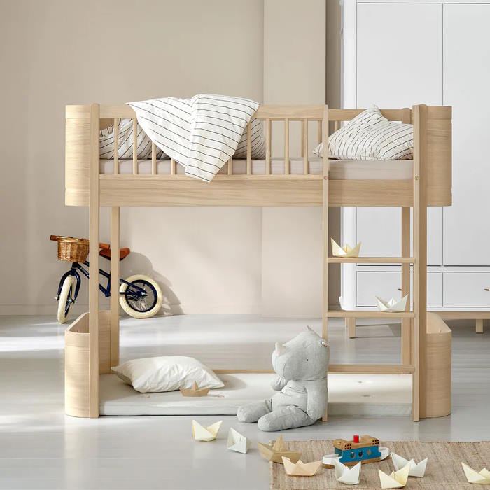 Loftsäng Wood Mini+ ek Oliver Furniture - 2