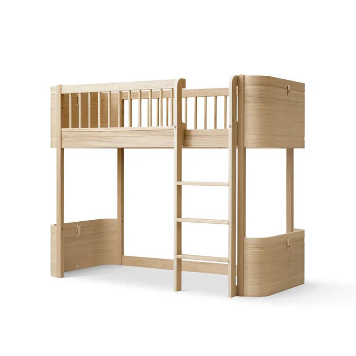 Loftsäng Wood Mini+ ek Oliver Furniture
