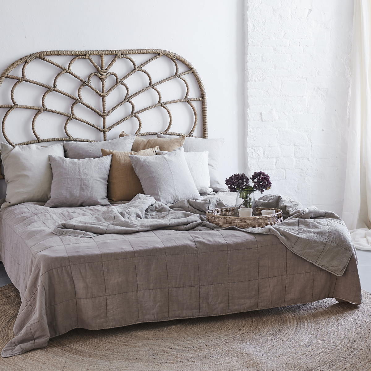 Pläd vadderad bomull 200 x 230 cm Sika-Design - 6