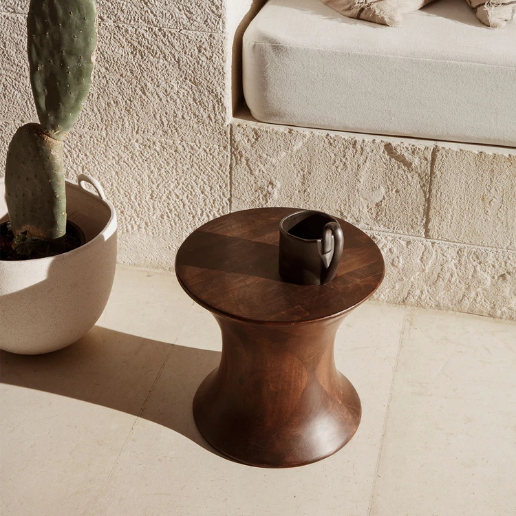 Spin Stool Pall mörkt trä Ferm Living - 2