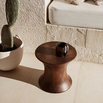 Spin Stool Pall mörkt trä Ferm Living