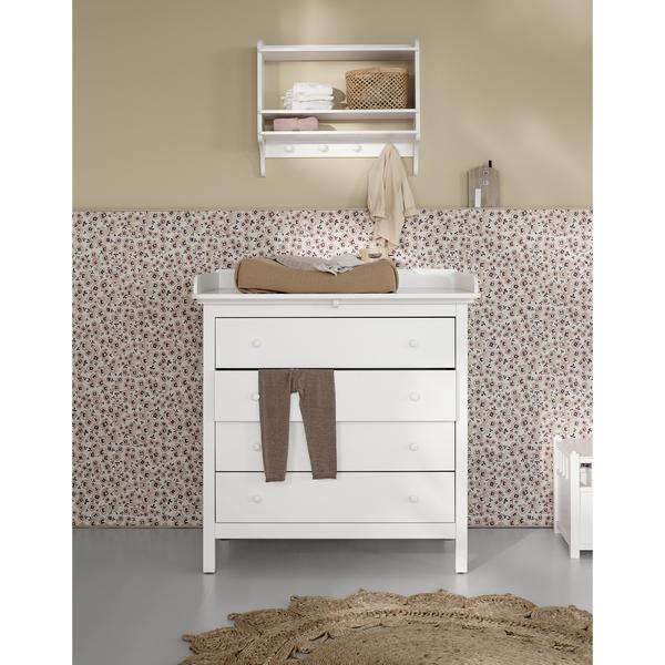 Skötbordsbyrå Seaside fyra lådor vit Oliver Furniture  - 5