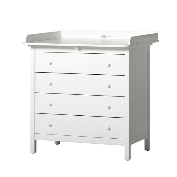 Skötbordsbyrå Seaside fyra lådor vit Oliver Furniture  - 3