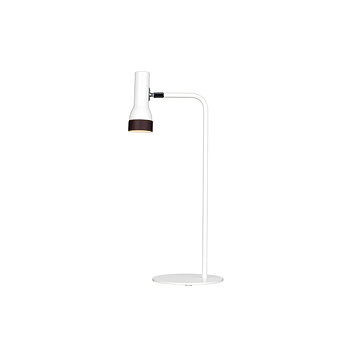 Bordslampa TALK Vit med brunt läder Örsjö belysning